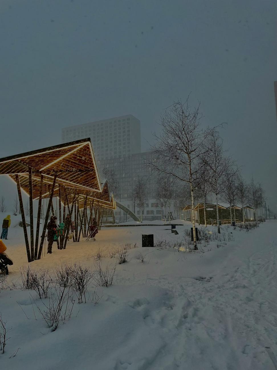 Commercial building cold climate